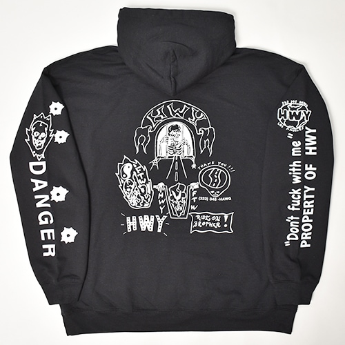 HWY��US/Tattoo Flash Pullover Hoodie�ʥ��������֥�塼�磻�ߥ��� �������åȥѡ������˥֥�å� [a-7377]