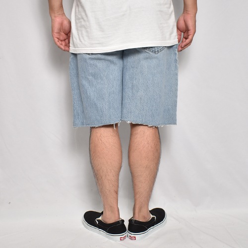 ��Levi's Silver Tab/Customized Cut Off Denim Shorts�ʥ꡼�Х�������С����� �ǥ˥ॷ�硼�ġ˥���ǥ���/������W34 [z-9144]