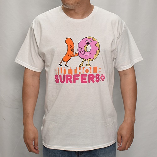 Butthole Surfers/True Romance Official S/S T-Shirt�ʥХåȥۡ��롦�����ե����� ���ե������T����ġ˥ۥ磻�� [a-7941]