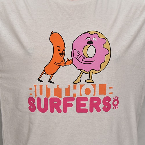 Butthole Surfers/True Romance Official S/S T-Shirt�ʥХåȥۡ��롦�����ե����� ���ե������T����ġ˥ۥ磻�� [a-7941]