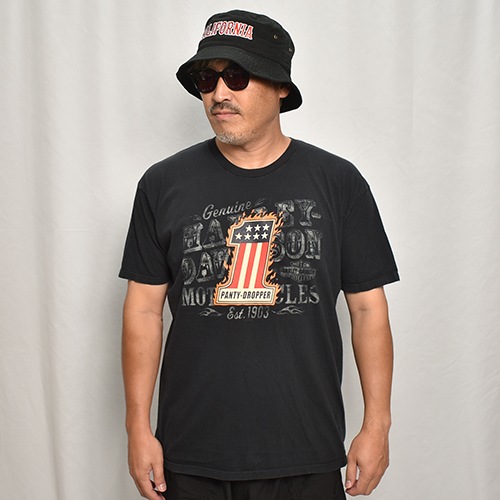 Panty Dropper��US/Custom Printed Biker S/S T-Shirt/No.1(�ѥ�ƥ��ɥ��åѡ��ߥ��� T�����)�֥�å�/������XL [y-0419]