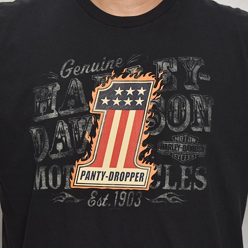 Panty Dropper��US/Custom Printed Biker S/S T-Shirt/No.1(�ѥ�ƥ��ɥ��åѡ��ߥ��� T�����)�֥�å�/������XL [y-0419]
