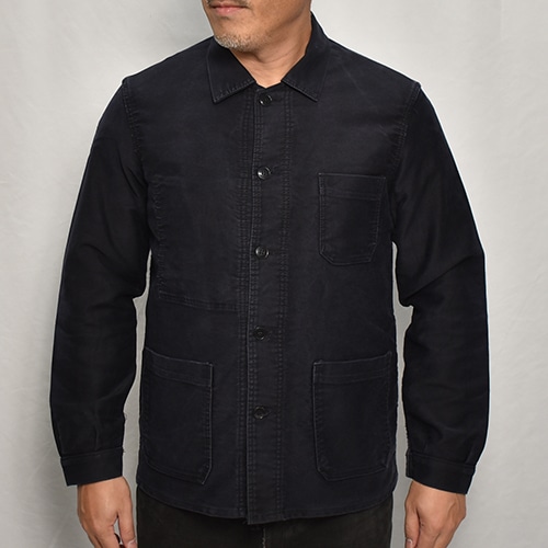 50's-60's Vintage French Moleskin Work Jacket(ե⡼륹 㥱å)ͥӡ/54cm [y-0606]