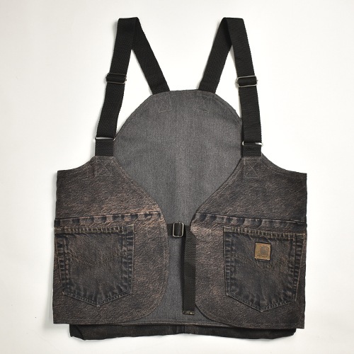 ��Customized Carhartt Chemical Black Over Dyed Hunting Vest�ʥ����ϡ��ȡߥ��� �ϥ�ƥ��󥰥٥��ȡ˥֥�å� [y-0828]