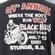 ��Vintage/Old Harley Davidson Dealer & Rally T-Shirt(�ϡ��졼���ӥåɥ��� T�����)�֥�å�/������XL [y-1408]