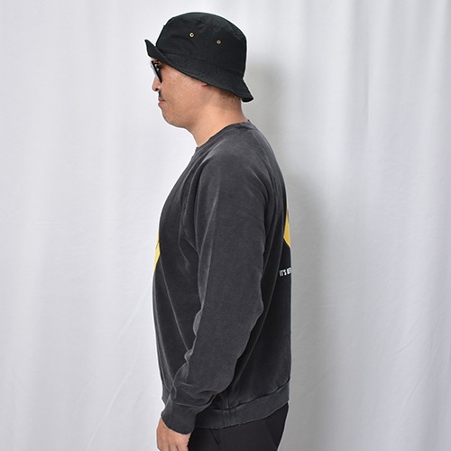 HANDTEX��Masayoshi Watanabe Smile Crew Neck Sweat�ʥϥ�ɥƥå����ߥޥ��襷�勵�ʥ� �������åȡ˥ե����ɥ֥�å� [a-8704]