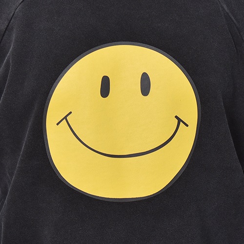 HANDTEX��Masayoshi Watanabe Smile Crew Neck Sweat�ʥϥ�ɥƥå����ߥޥ��襷�勵�ʥ� �������åȡ˥ե����ɥ֥�å� [a-8704]