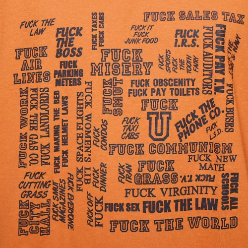 US Original/Fuck Word T-ShirtsUSꥸʥ Tġ˥ [a-1698]