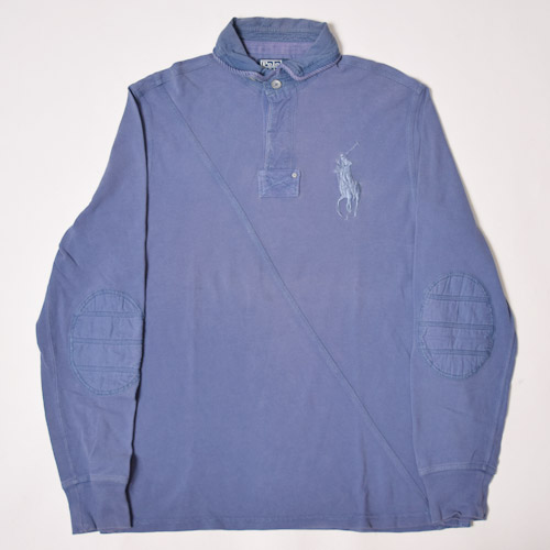 ��Ralph Lauren/Rugger Shirt�ʥ��ե������ �饬������ġ˥��졼�ͥ��ӡ�/������M [z-0113]