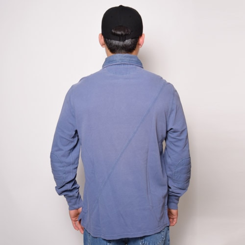 Polo Ralph Lauren ラガーシャツ グレー/ネイビーSサイズ Polo Ralph Lauren ラガーシャツ グレー/ネイビーSサイズ 楽天