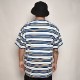 Dickies/Relaxed Fit Multi Striped Pocket S/S Tee�ʥǥ��å����� �ܡ������ݥ��å�T����ġ˥֥롼�ߥۥ磻�ȡߥ������� [a-6168]