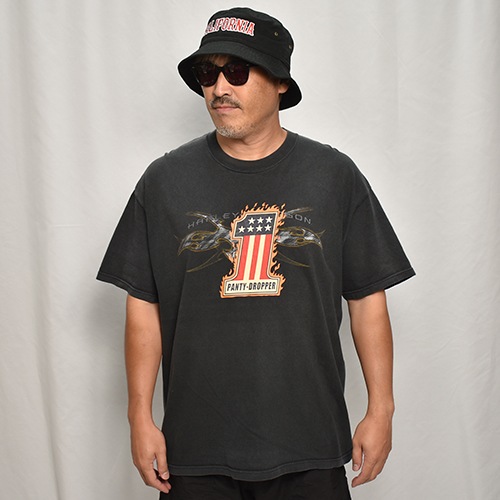 Panty Dropper��US/Custom Printed Biker S/S T-Shirt/No.1(�ѥ�ƥ��ɥ��åѡ��ߥ��� T�����)�֥�å�/������XL [y-0420]