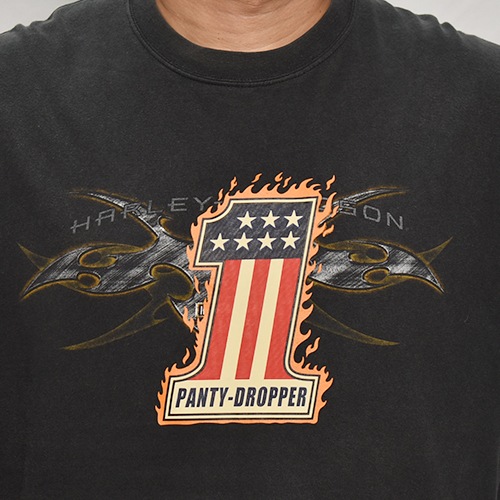 Panty Dropper��US/Custom Printed Biker S/S T-Shirt/No.1(�ѥ�ƥ��ɥ��åѡ��ߥ��� T�����)�֥�å�/������XL [y-0420]
