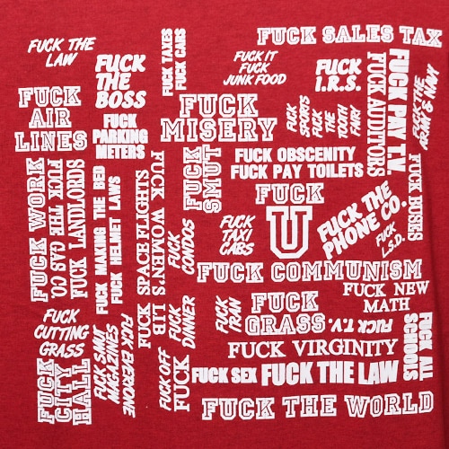 US Original/Fuck Word T-Shirts��US���ꥸ�ʥ� T����ġˤإ�����å� [a-1699]