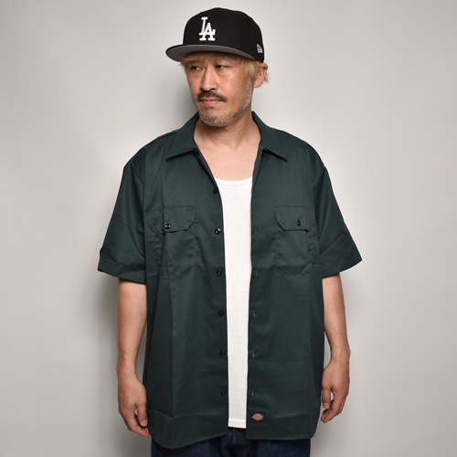 Dickies/Solid Twill S/S Work Shirt(ディッキーズ ワークシャツ