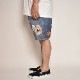 Fake Vintage Patched Denim Easy Shorts/Type-XPʥեơǥ˥।硼ȥѥġ˥ǥ [a-6022]