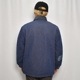 ��70-80's Vintage Blanket Lined Denim Coverall Jacket�ʥ֥�󥱥åȥ饤�ʡ����С�������˥���ǥ���/����63cm [z-9806]