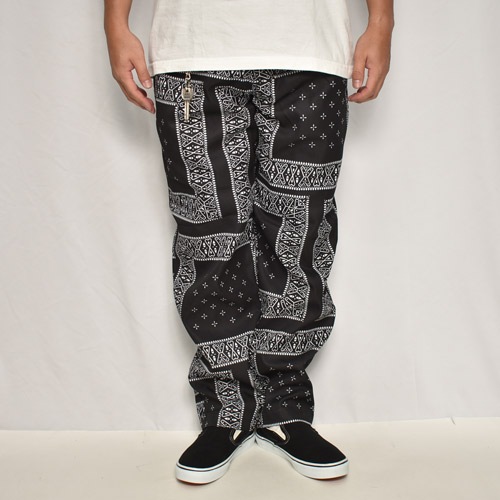 Cross Bandana Printed Easy PantsʥХʥѥġ˥֥å [a-8041]