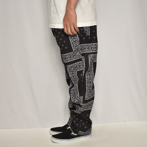 Cross Bandana Printed Easy PantsʥХʥѥġ˥֥å [a-8041]
