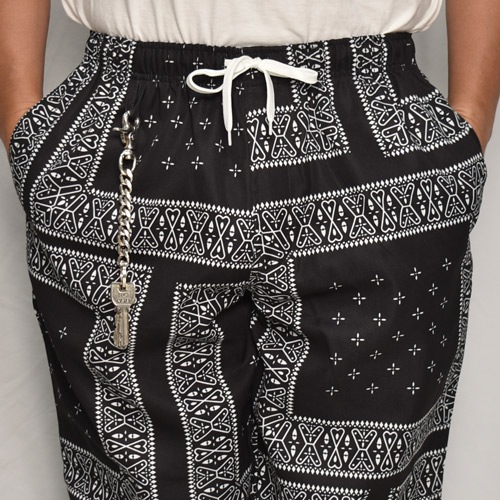Cross Bandana Printed Easy PantsʥХʥѥġ˥֥å [a-8041]