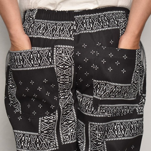 Cross Bandana Printed Easy PantsʥХʥѥġ˥֥å [a-8041]