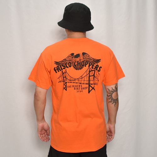 Frisco ChoppersUS/Old School Eagle T-Shirtʥեꥹåѡߥ Tġ˥󥸡ߥ֥å [a-8152]