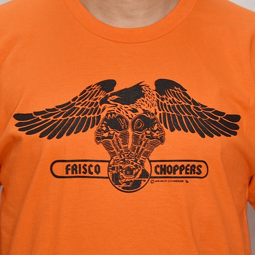 Frisco ChoppersUS/Old School Eagle T-Shirtʥեꥹåѡߥ Tġ˥󥸡ߥ֥å [a-8152]
