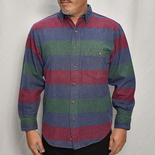 Eddie Bauer/Cotton Flannel L/S ShirtʥǥХ ͥ륷ġ˥ͥӡߥ꡼ߥ١/S [y-0534]