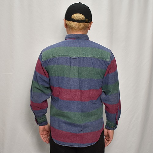 Eddie Bauer/Cotton Flannel L/S ShirtʥǥХ ͥ륷ġ˥ͥӡߥ꡼ߥ١/S [y-0534]