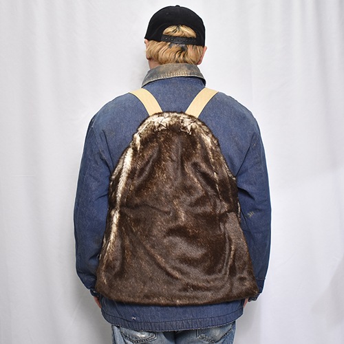 Fake Fur Hunting Vest�ʥե������ե��� �ϥ�ƥ��󥰥٥��ȡ˥֥饦��٥��� [a-8351]