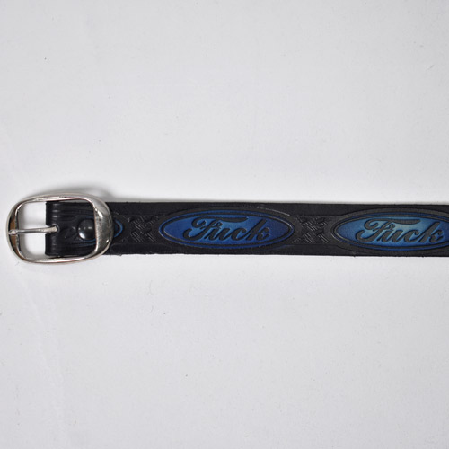 Brackney Leather Works��US/Embossed Fuck Logo Belt�ʥ֥�å��ˡ��쥶��������ߥ��� �쥶���٥�ȡ˥֥�å� [a-8706]