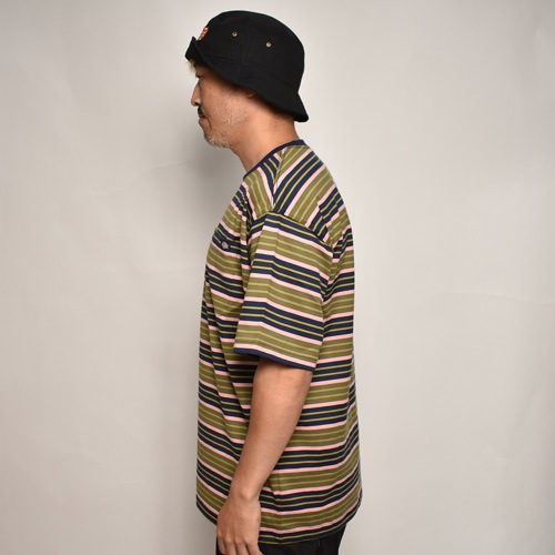 Dickies/Relaxed Fit Multi Striped Pocket S/S Tee�ʥǥ��å����� �ܡ������ݥ��å�T����ġ˥ͥ��ӡ��ߥ��꡼�֡ߥԥ� [a-6170]