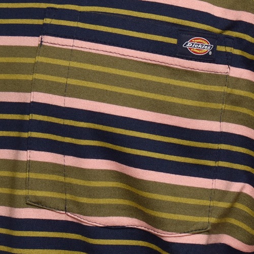 Dickies/Relaxed Fit Multi Striped Pocket S/S Tee�ʥǥ��å����� �ܡ������ݥ��å�T����ġ˥ͥ��ӡ��ߥ��꡼�֡ߥԥ� [a-6170]