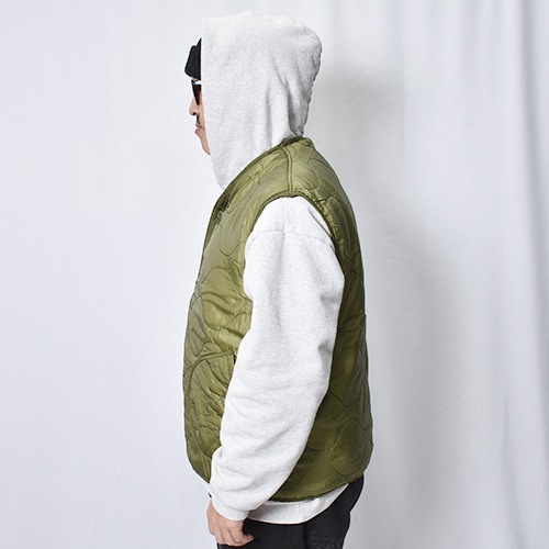 QUILTED LINER VEST キルテイングライナー ベスト US Army×US/M-65 Quilted Liner Vest（USアーミー×アス キルティング
