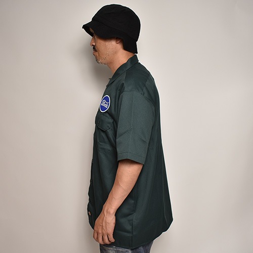 Fuck Logo Patched S/S Work Shirtʥեå ġ˥ϥ󥿡꡼ [a-6024]