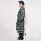 ��Checked Wool Gown Coat(�����å������륬���󥳡���)���꡼��/������48 [z-0299]