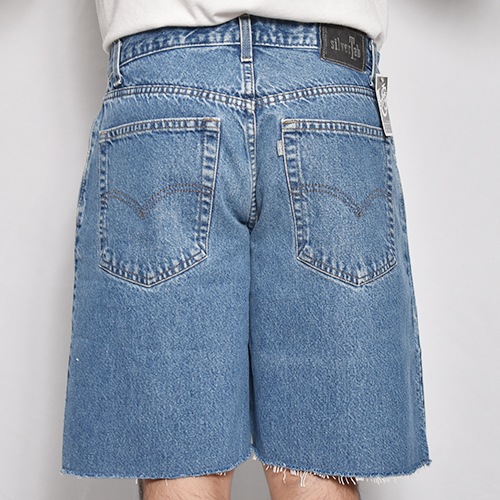 24ss リーバイスシルバータブ カットオフ ショートパンツ Levi's Silver Tab/Customized Cut Off Denim Shorts