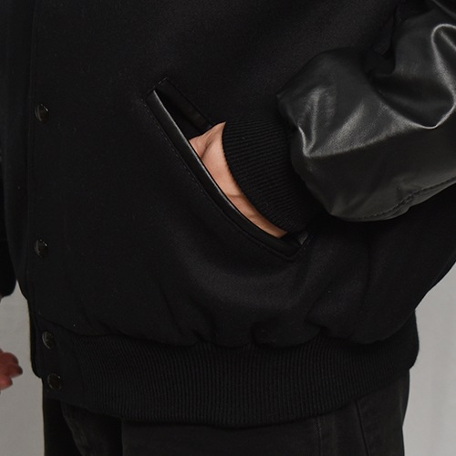 Game Sportswear/Varsity Wool PU Leather Jacket（ゲームスポーツ