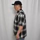 Cal Top��US/Customized Ombre Check S/S Shirt�ʥ����ȥåסߥ��� ����֥�����å�����ġ˥֥�å��ߥۥ磻�� [a-7899]