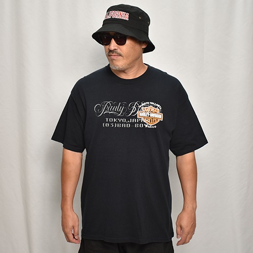 Panty DropperUS/Custom Printed Biker S/S T-Shirt/Script Logo Reflector(ѥƥɥåѡߥ T)֥å/XL [y-0423]
