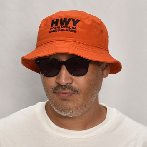 HWY US アス バケットハット HWY×US/Hawg Cotton Bucket Hat（エイチダブリューワイ×アス