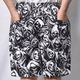 Grim Reaper All-Over Printed Easy Short Pants�ʥ�����åѡ������������硼�ġ˥֥�å��ߥۥ磻�� [a-8613]