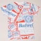 Budweiser/90's Replica Allover Printed T-Shirts�ʥХɥ磻���� T����ġ˥ۥ磻�ȡߥͥ��ӡ��ߥ�å� [a-2513]