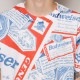 Budweiser/90's Replica Allover Printed T-Shirts�ʥХɥ磻���� T����ġ˥ۥ磻�ȡߥͥ��ӡ��ߥ�å� [a-2513]