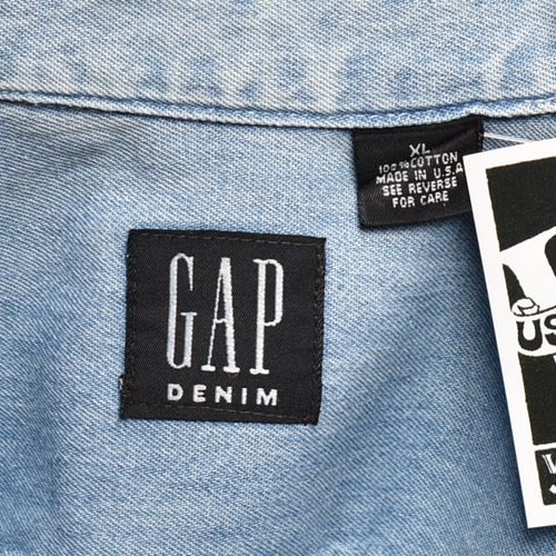 90's Old Gap/L/S Denim Shirt Made in USA（ギャップ デニム