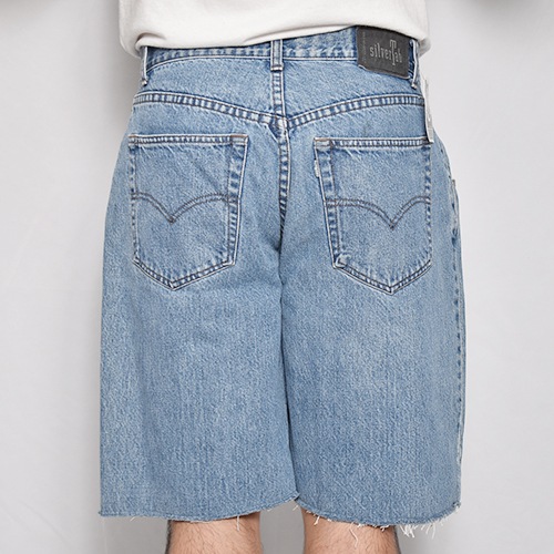 ��Levi's Silver Tab/Customized Cut Off Denim Shorts�ʥ꡼�Х�������С����� �ǥ˥ॷ�硼�ġ˥���ǥ���/������W35 [z-9149]
