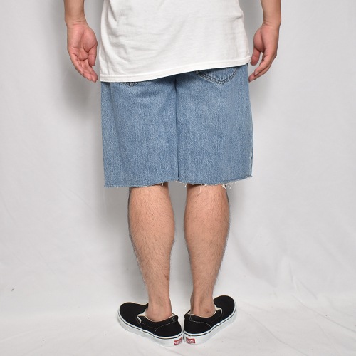 ��Levi's Silver Tab/Customized Cut Off Denim Shorts�ʥ꡼�Х�������С����� �ǥ˥ॷ�硼�ġ˥���ǥ���/������W35 [z-9149]