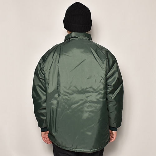 USA製 American Spirit Wear コーチジャケット グリーン American Spirit Wear×US/Oval Patched Quilt-Lined Coach