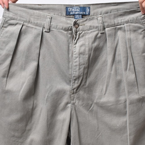 ��Polo Ralph Lauren/Chino Shorts�ʥ��ե������ ���Υ��硼�ġ˥��꡼��/������W34 [y-1470]