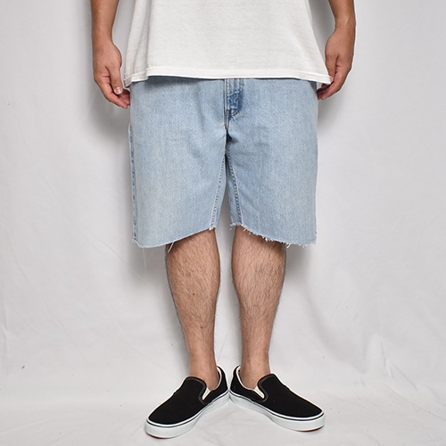 ��Levi's Silver Tab/Customized Cut Off Denim Shorts�ʥ꡼�Х�������С����� �ǥ˥ॷ�硼�ġ˥���ǥ���/������W36 [z-9150]